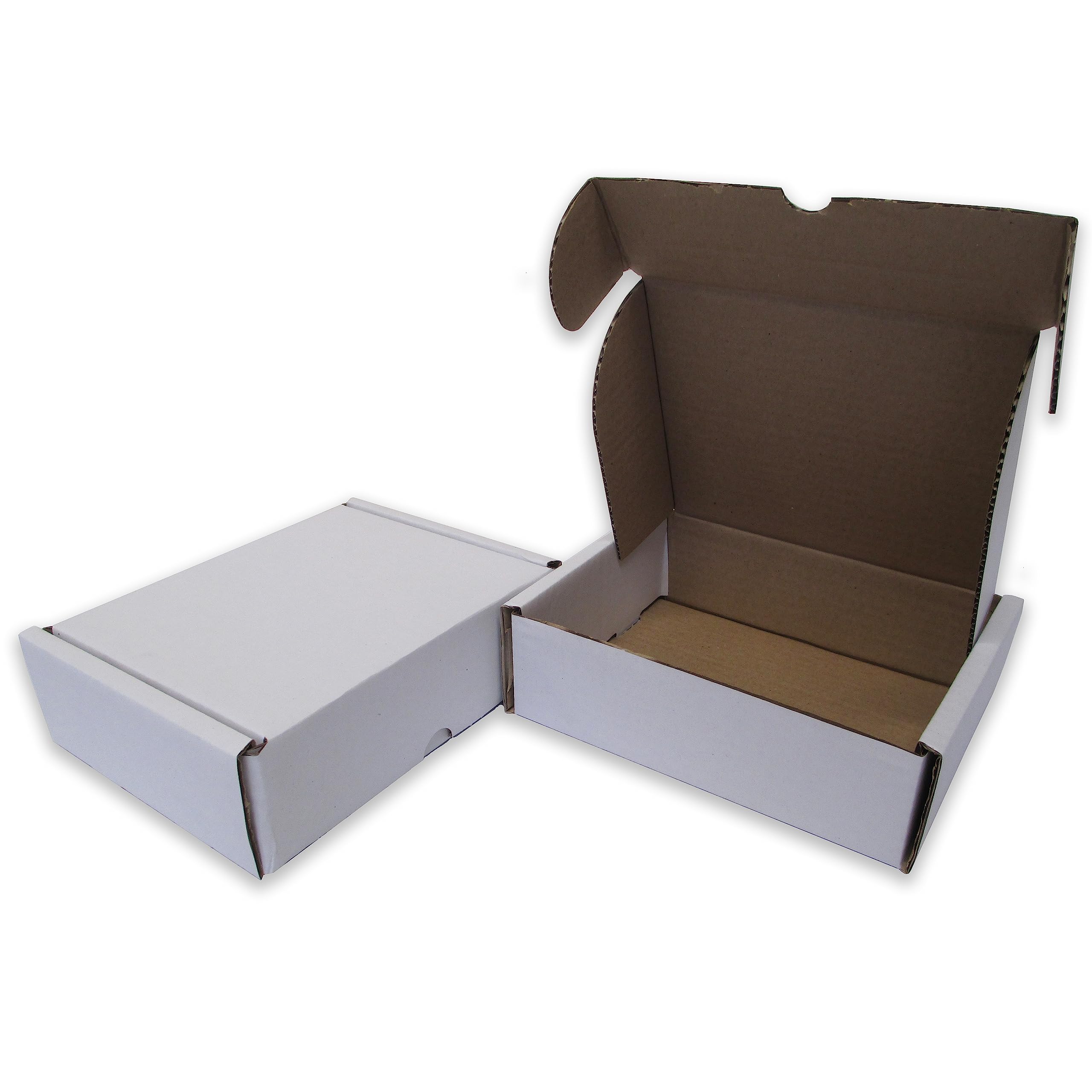 W.e. Roberts White Pack Of 50 Die Cut Postal Mailing Cardboard Boxes (170 X 140 X 55Mm)