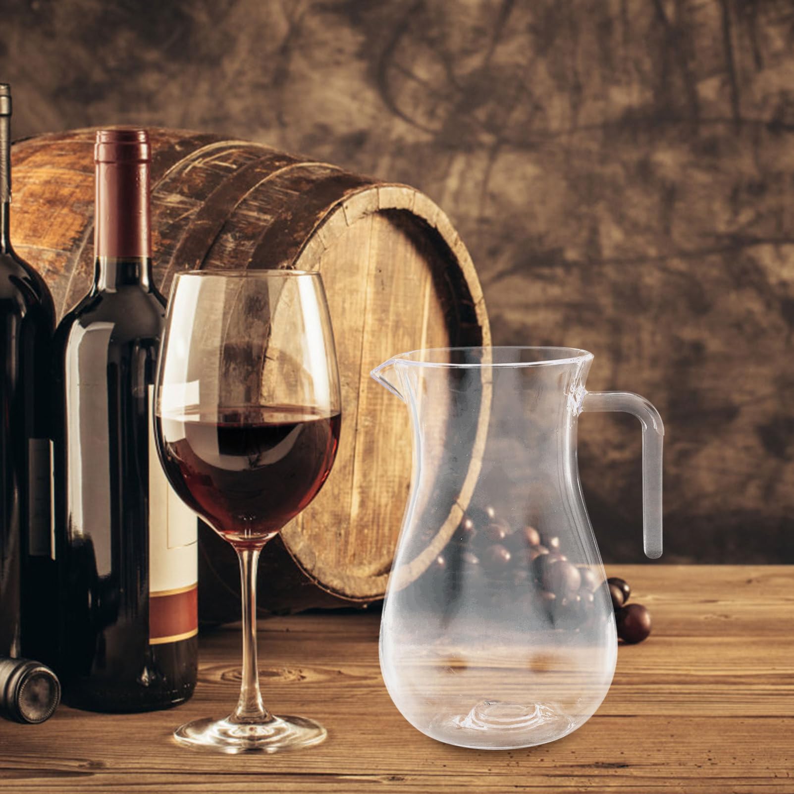 COLLBATH Wine Dispenser Wine Purifier Home Wine Decanters Wine Aerator Pourer Hand Blown Wine Decanter Clear Container Red Wine Jug Reusable Wine Decanter Plastic Transparent re-usable