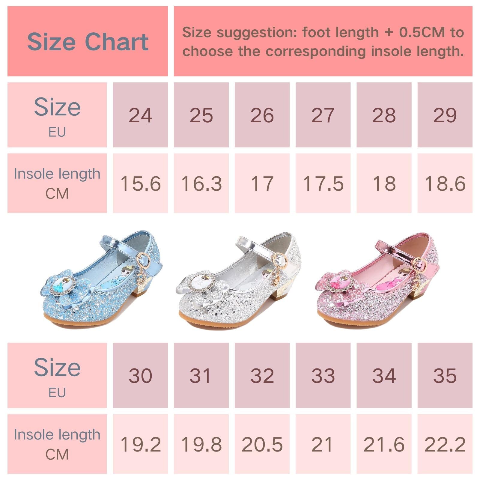 Chaussures Danse Paillettes Princesse Elsa Enfant Fille Costume Cosplay Fête