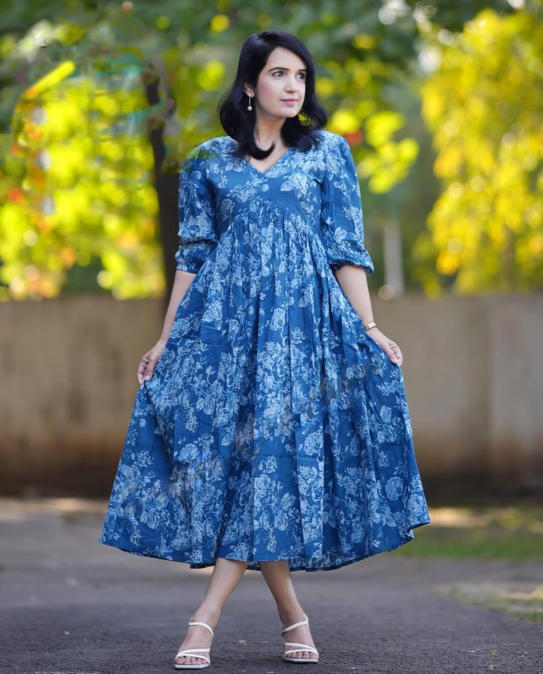 Nermosa Dresses For Women Stylish | One Piece Dress For Women Long | (In, Alpha, Xl, Regular, Navyblue)