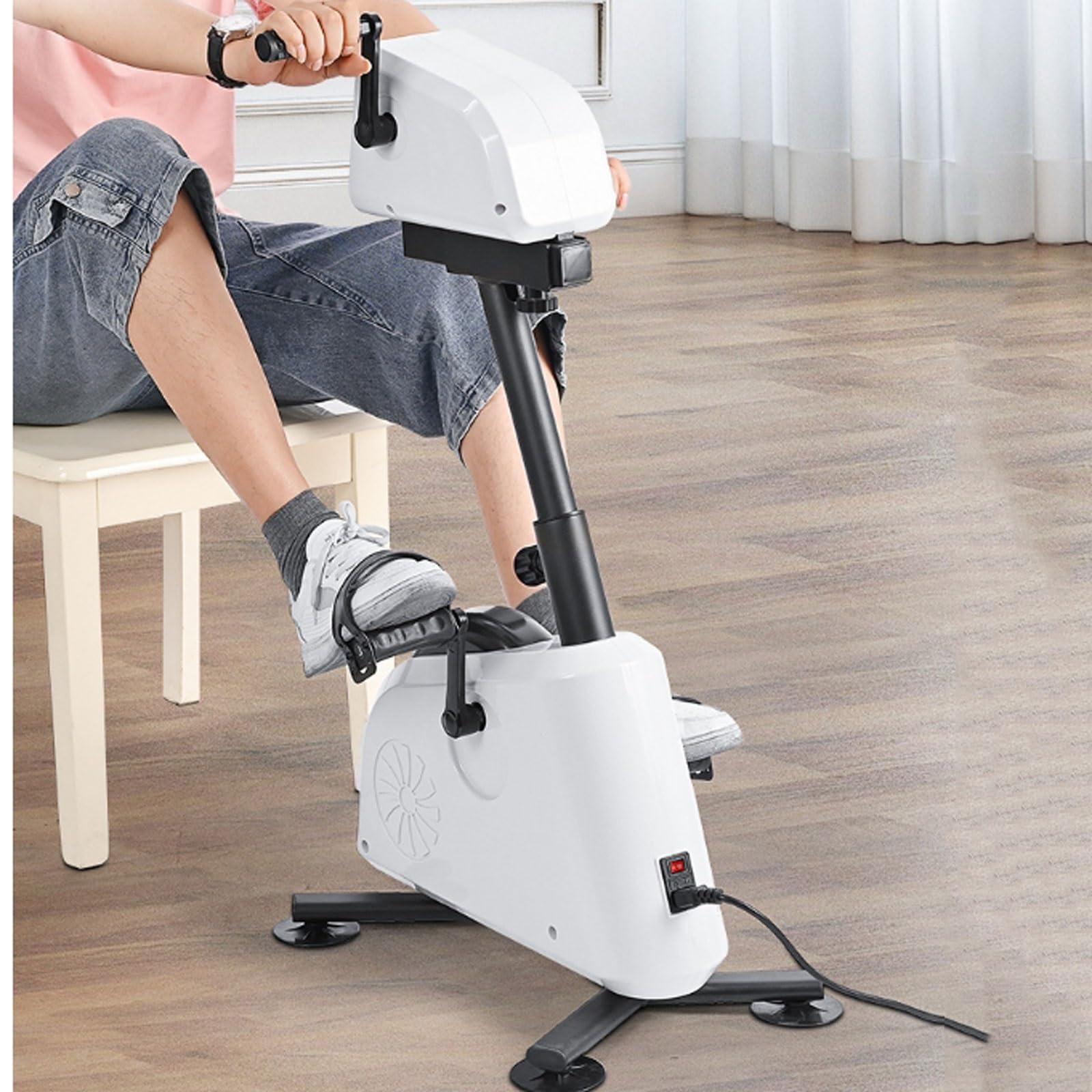 Rower treningowy z pedałami Elektryczny rower treningowy do domu, rower Exerciser Rehabilitacja Maszyna treningowa do ćwiczeń pedału ramienia i nogi dla p