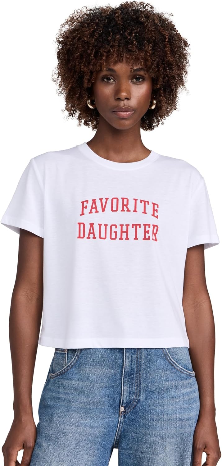 Favorite Daughter Women's The Cropped Collegiate Tee