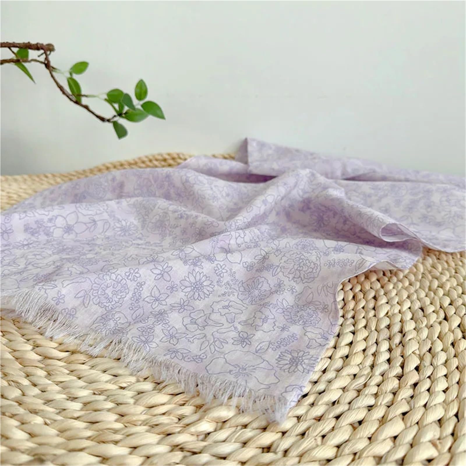 Foulard estivo Sciarpa da donna con protezione for il collo leggera, fresca ed elegante, stampata in cotone primaverile estivo