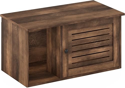 Vista 80 de Furinno Peli Caja de arena pequeña, nogal Columbia Nuez Columbia