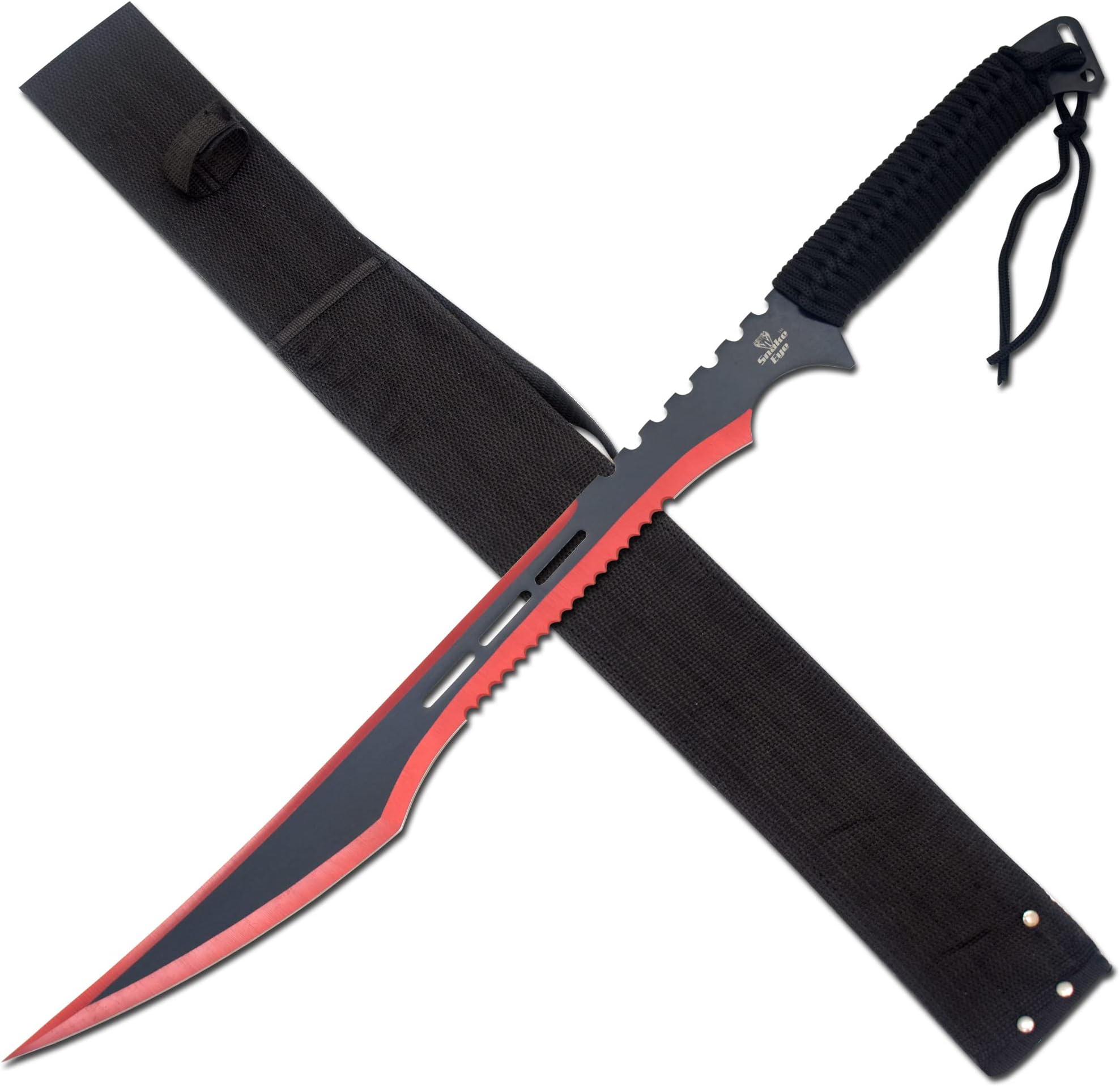 Snake Eye Tactical Fantasy Sword w/Nylon Sheath Machete Outdoors Camping