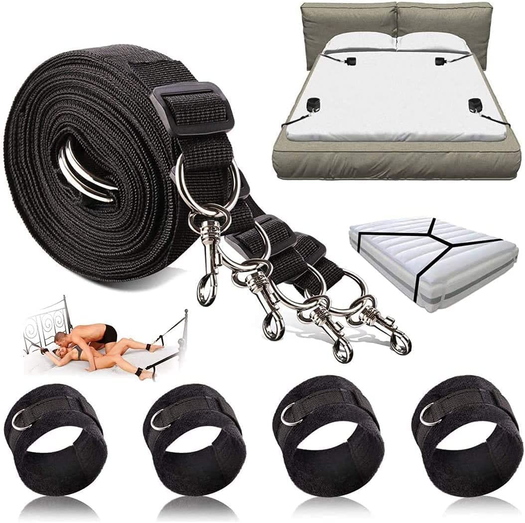Lettino in Nylon con Set di Accessori - Set per Esercizi di Yoga per Uomini in Camera da Letto