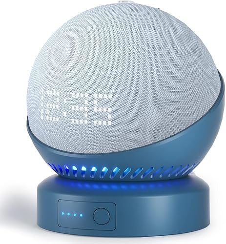Liboer Base de batería para Echo Dot 5 generación Make Echo Dot 4ta portátil Echo Dot 5 y Homepod Mini 2 accesorios de soporte