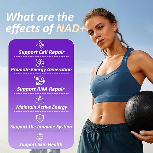 Miniatura 3 de Gomitas NAD con trans-resveratrol, suplemento NAD+ para mujeres y hombres con ribósido de nicotinamida