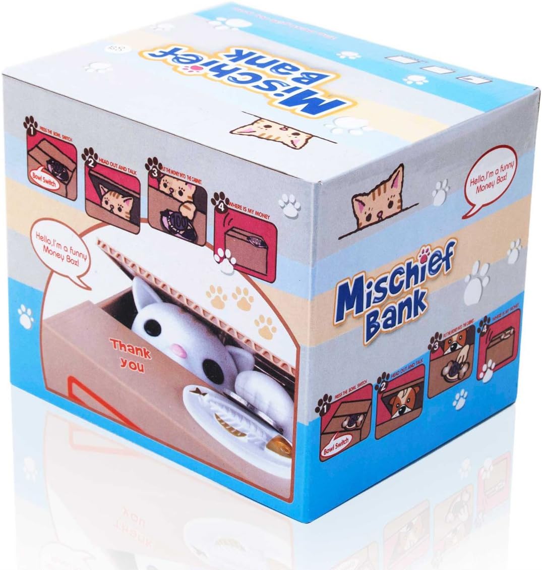 Süße Sparschwein-Empfehlung: Die GOODS+GADGETS Katze in der Kiste!