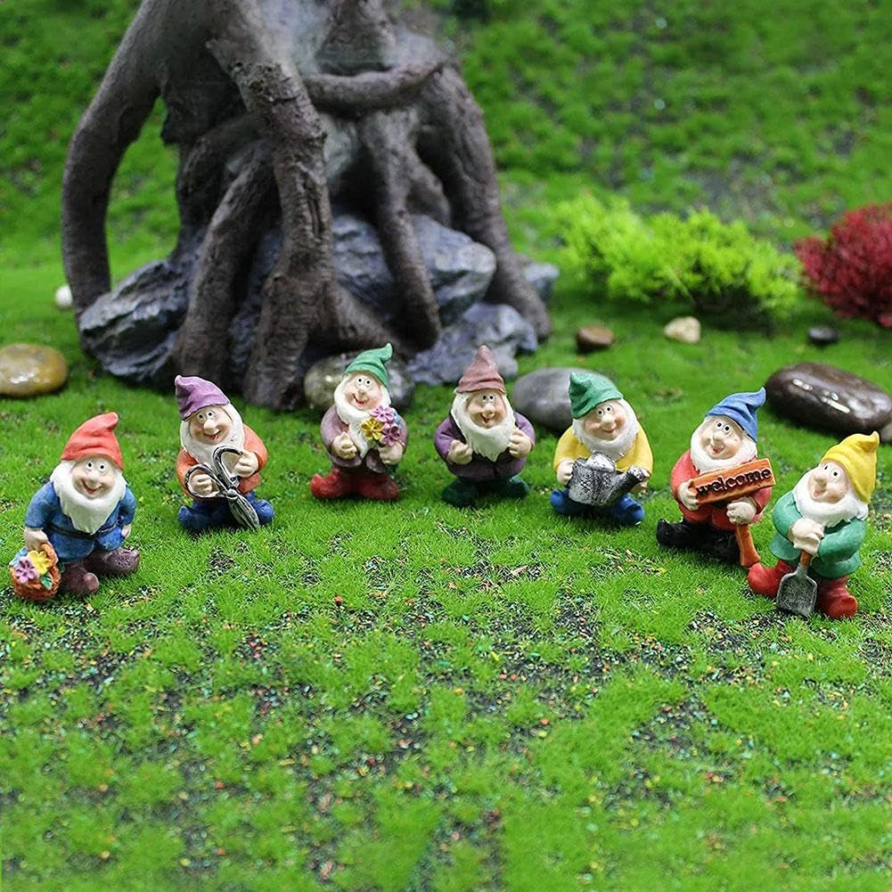 Gnomi Da Giardino Usati Gnomi Giardino Statua Da Giardino Dinosauro Con Gnomi - Decorazione Resina Divertente Per Esterni, Regalo Originale Biancaneve E I Sette Nani Da Giardino Gnomi Da Giardino Prezzi - 8