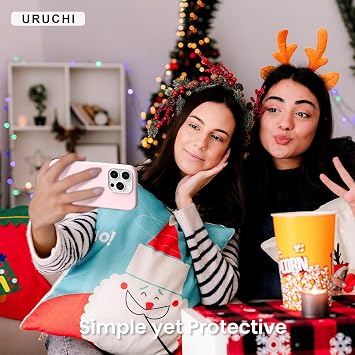 URUCHI iPhone 17e / 16e Silikon Kılıf - Mag-Safe Uyumlu, Yumuşak Dokulu, Darbe Emici, Mikro Fiber Kaplama, Premium Koruma, Parmak İzi Tutmaz, Şık ve Hafif Tasarım - Soft Pembe