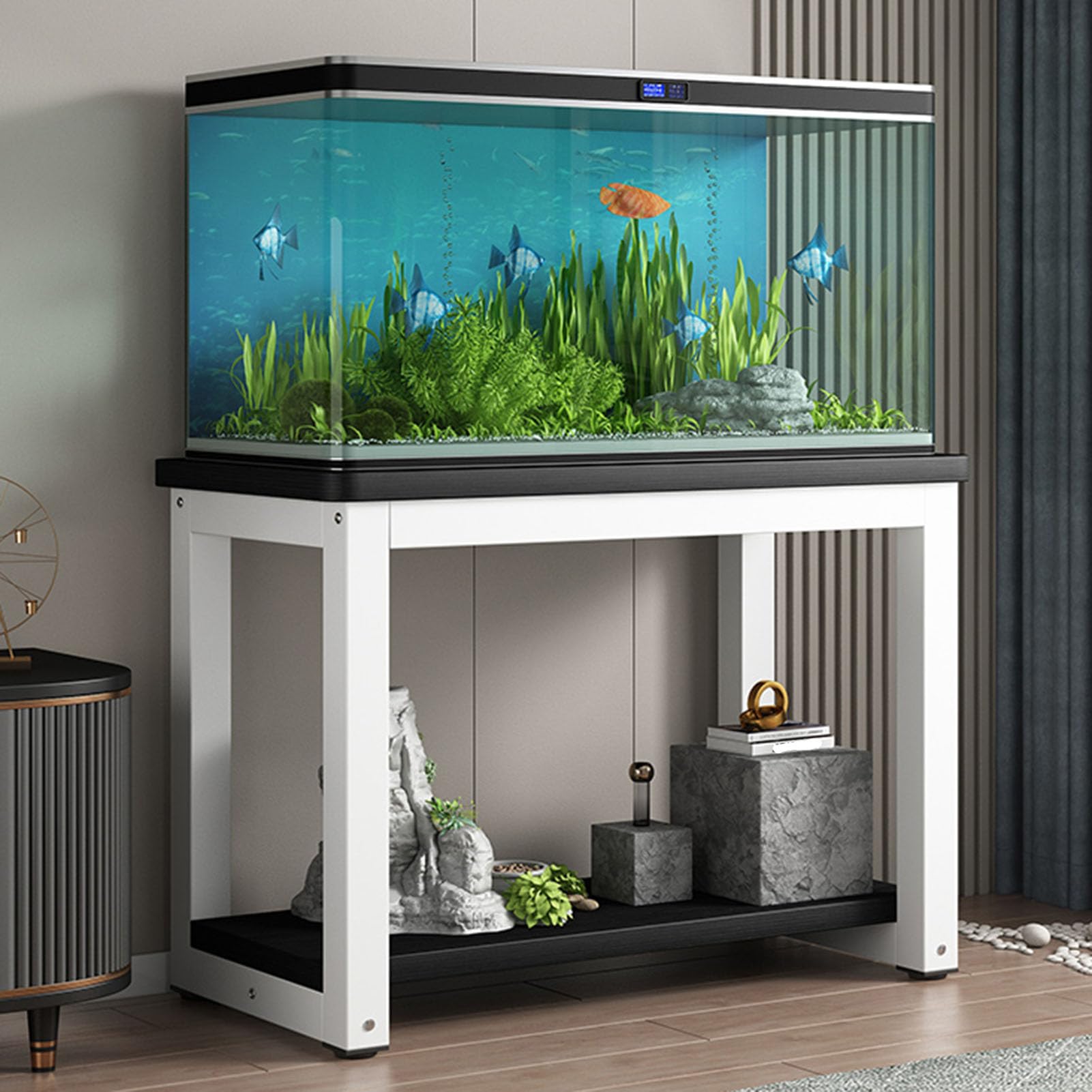 Support métallique pour aquarium et terrarium solide et durable pour salon