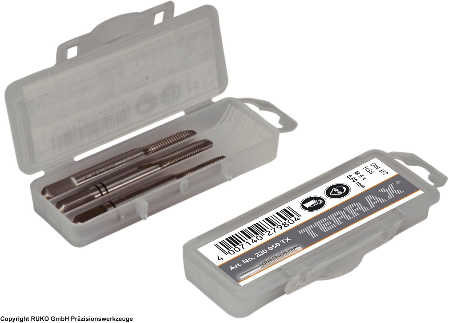 Ruko Terrax Hand Held Tap Set DIN 352 Ground M5, 4.2 millimeters - Image 5