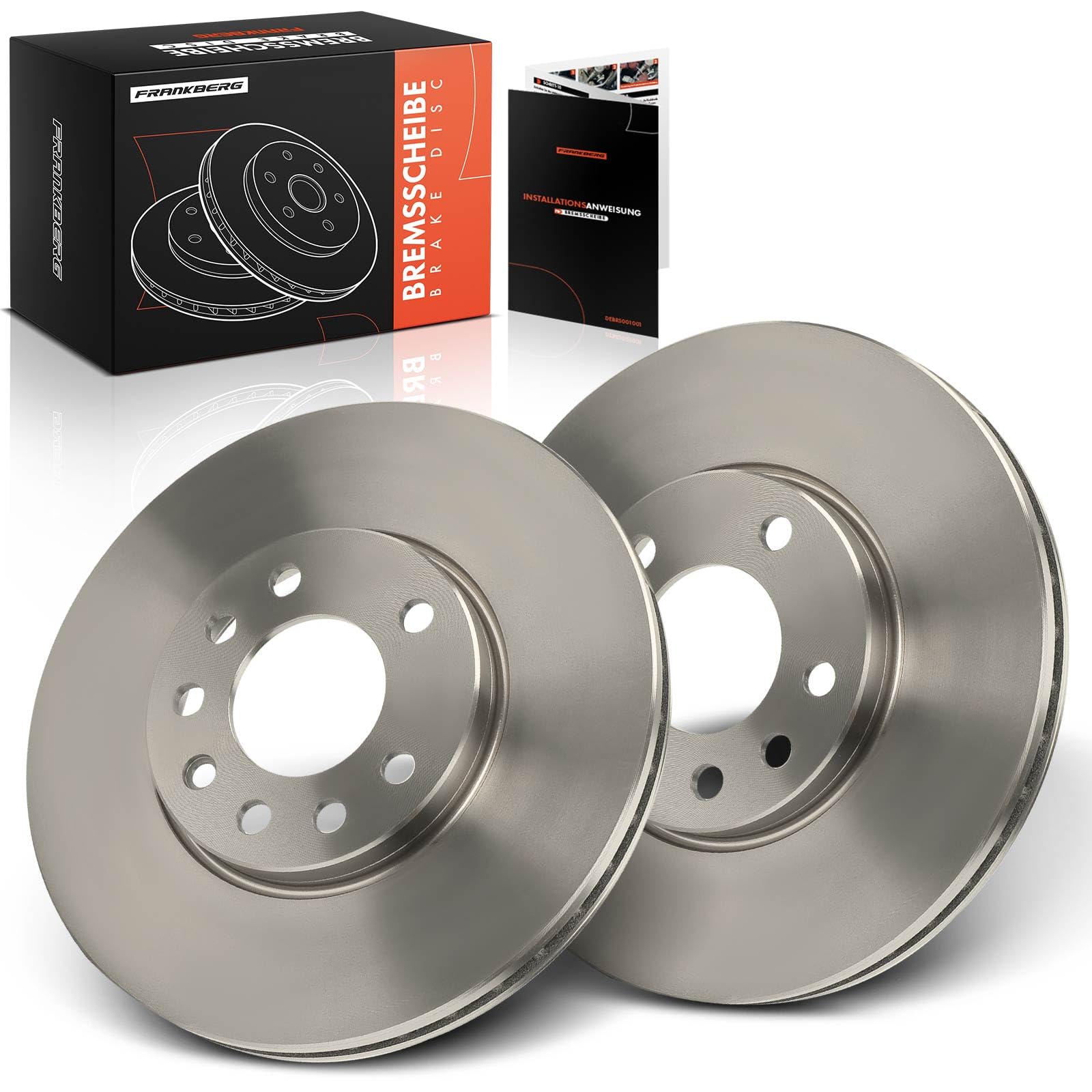 Frankberg 2 discos de freno delanteros ventilados Ø285 mm 93171497 569003 | Compatible con: 9-3 Convertible YS3F, Croma 194, 9-3X, Vectra C Z02, 9-3 D75 D79 E79 YS3F, Signum Z03, 9-3X YS3