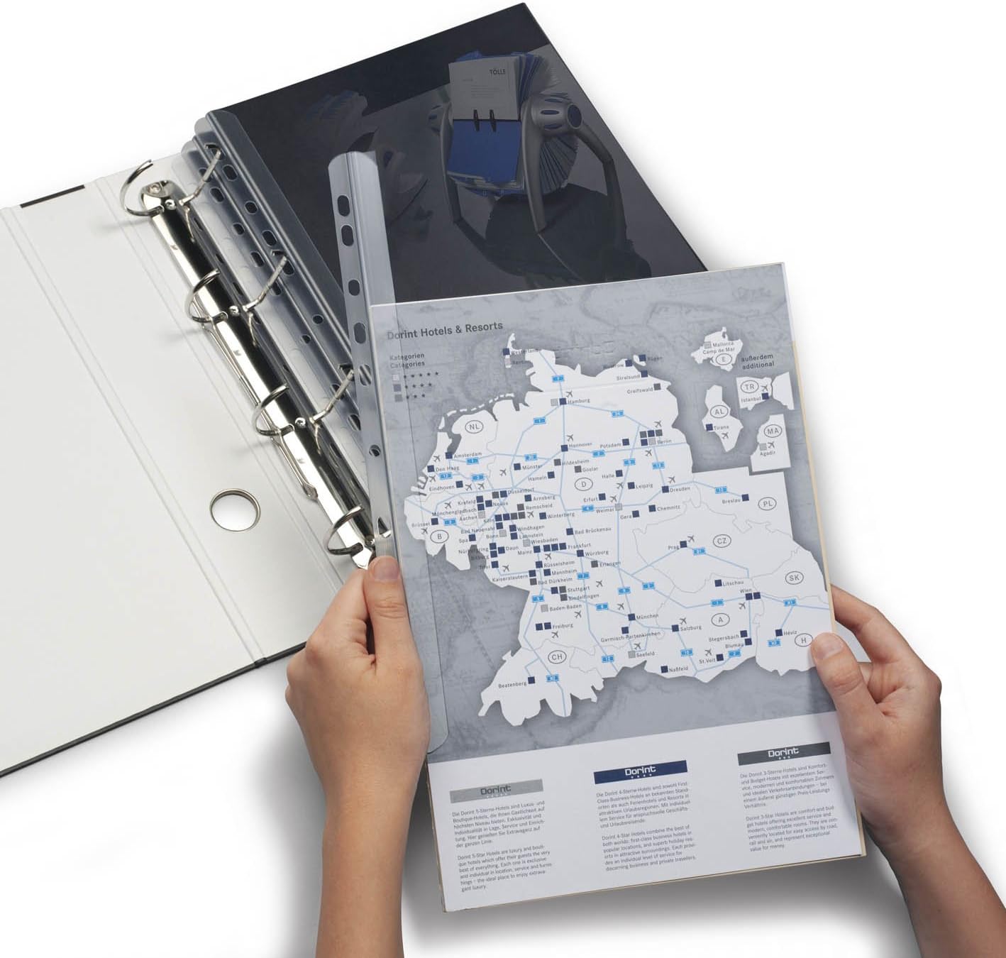 Durable 290219 3 mm Spine Bar for 30 A4 Sheets - Transparent (Pack of 50)