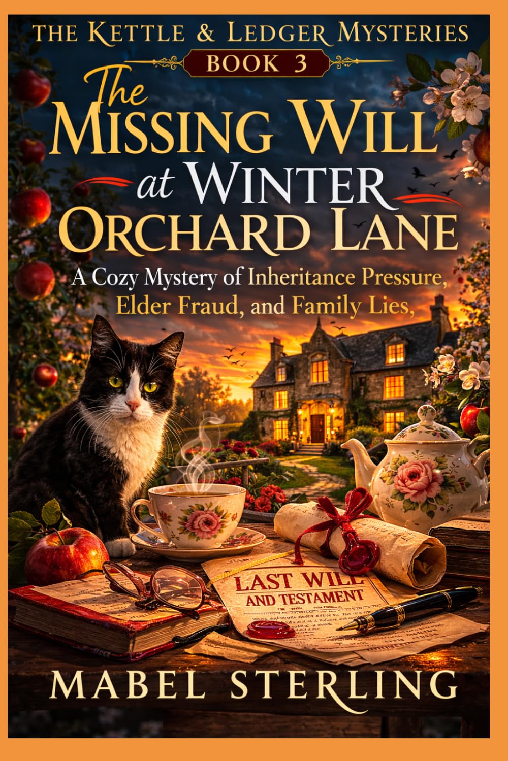 The Missing Will at Winter Orchard Lane: A Cozy Mystery of Inheritance Pressure, Elder Fraud, and Family Lies (The Kettle & Ledger Mysteries)