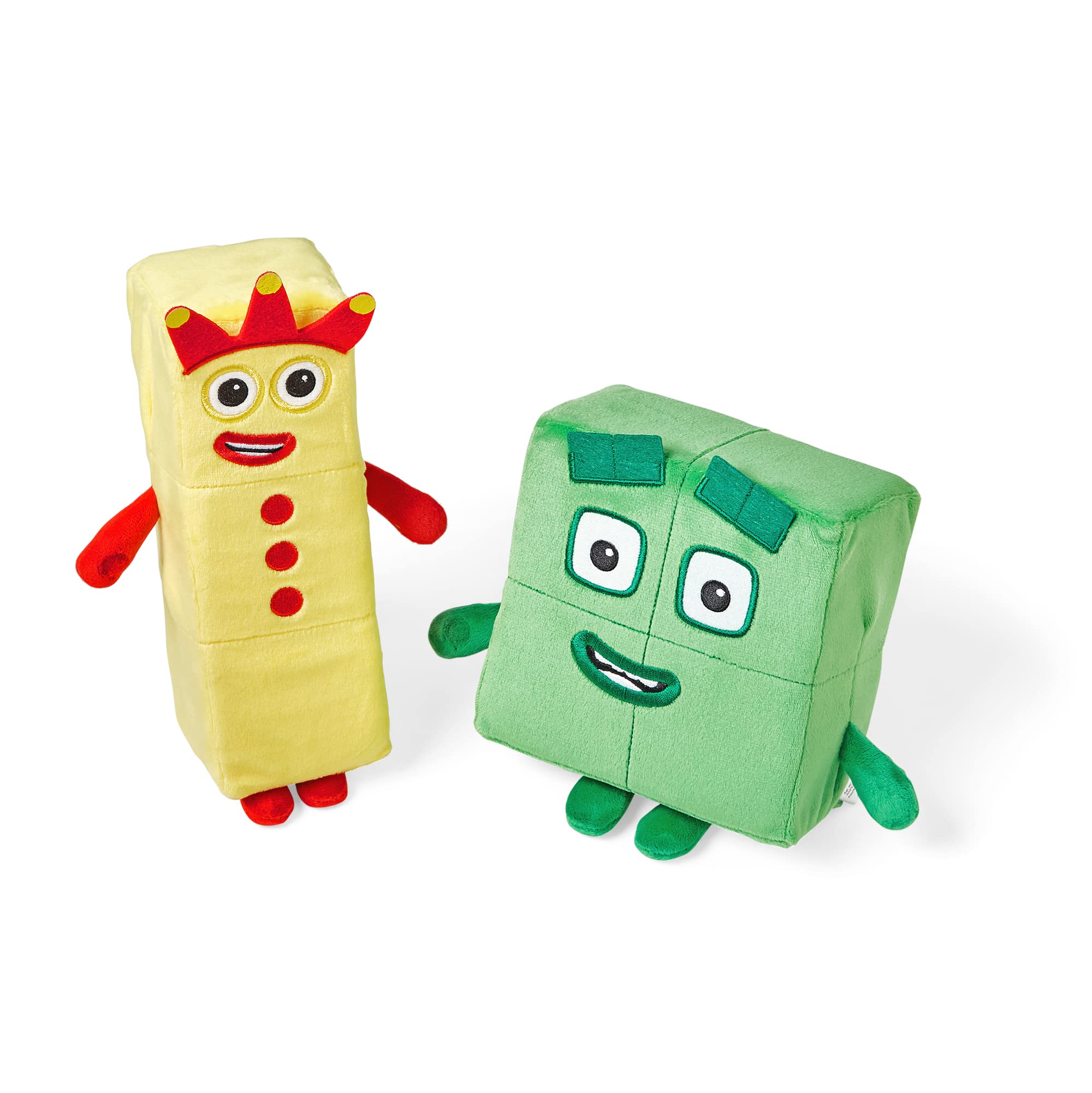 Learning Resources Numberblocks Three & Four Playful Pals, Ages 18m+, Soft Plush Toys for Girls & Boys