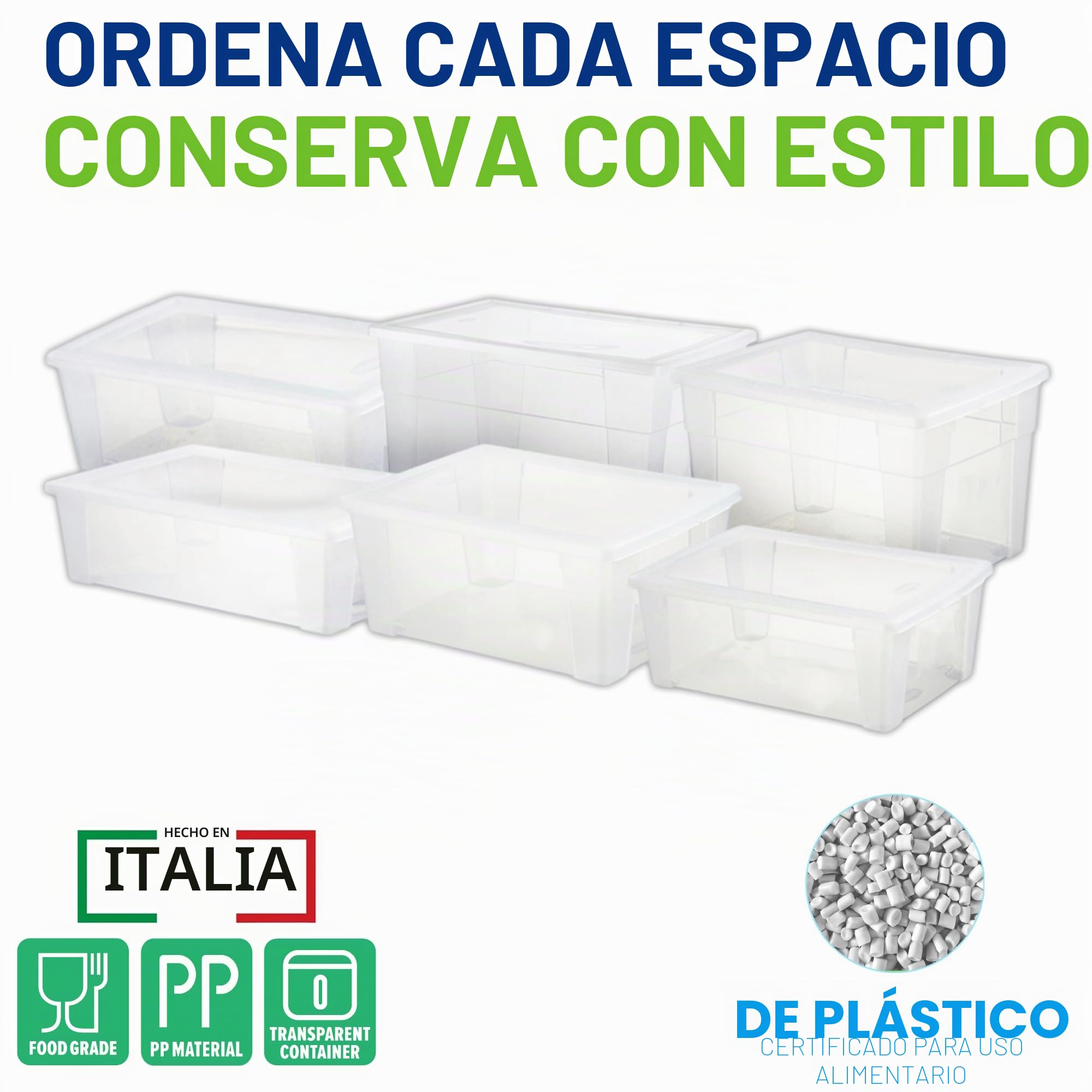 Stefanplast 19491100 -Caja de almacenaje, plástico de 59 x 39 x 17