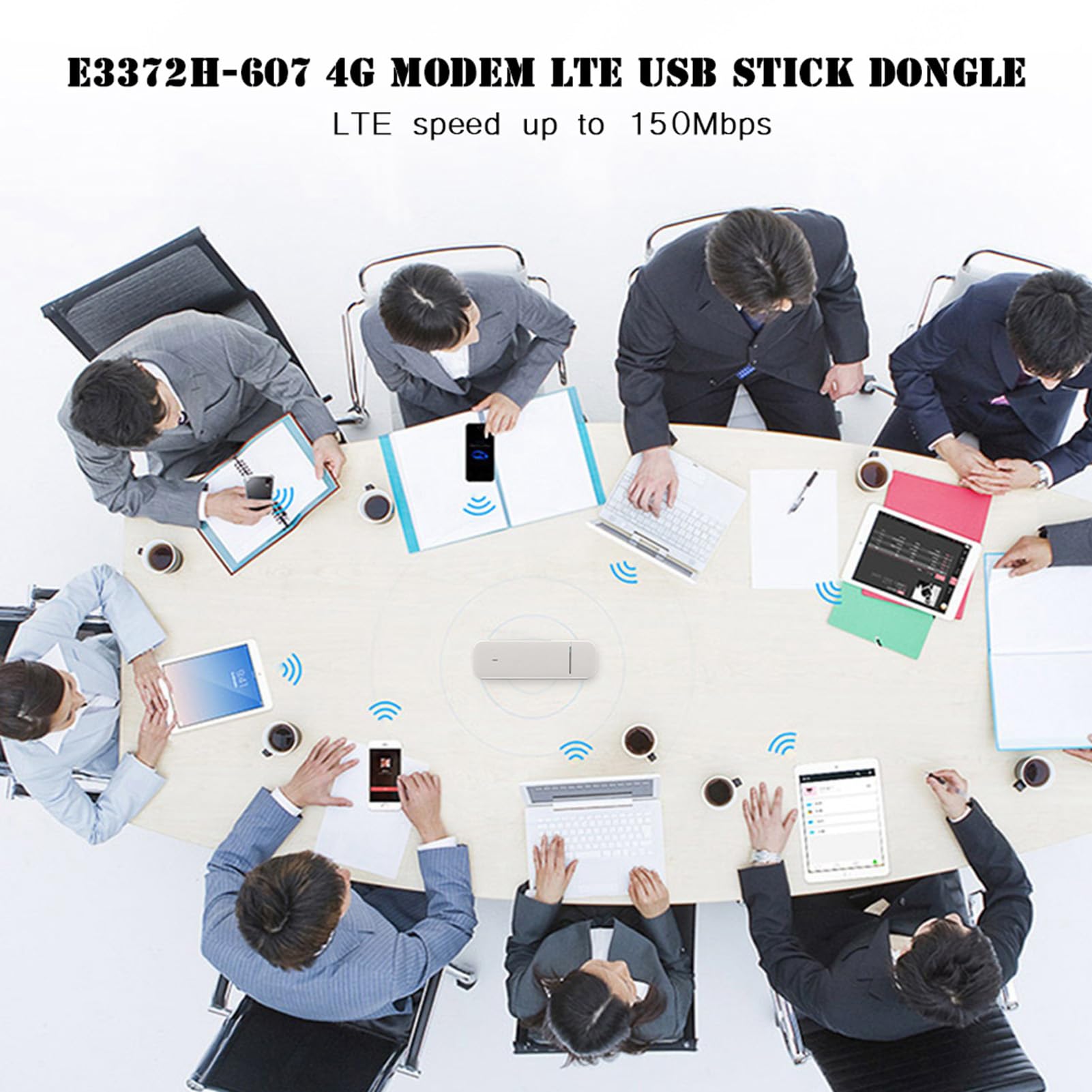 Generic Dongle USB 4G Compatto E3372h‑607 Hotspot Mobile Ad Alta velocità per un Facile Accesso a Internet Ovunque con Slot per Scheda SD