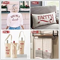 Vista 2 de HTVRONT - Rollos de vinilo HTV de transferencia de calor, de 30,5 cm x 6,1 metros para camisetas, vinilo para planchar para todas las máquinas