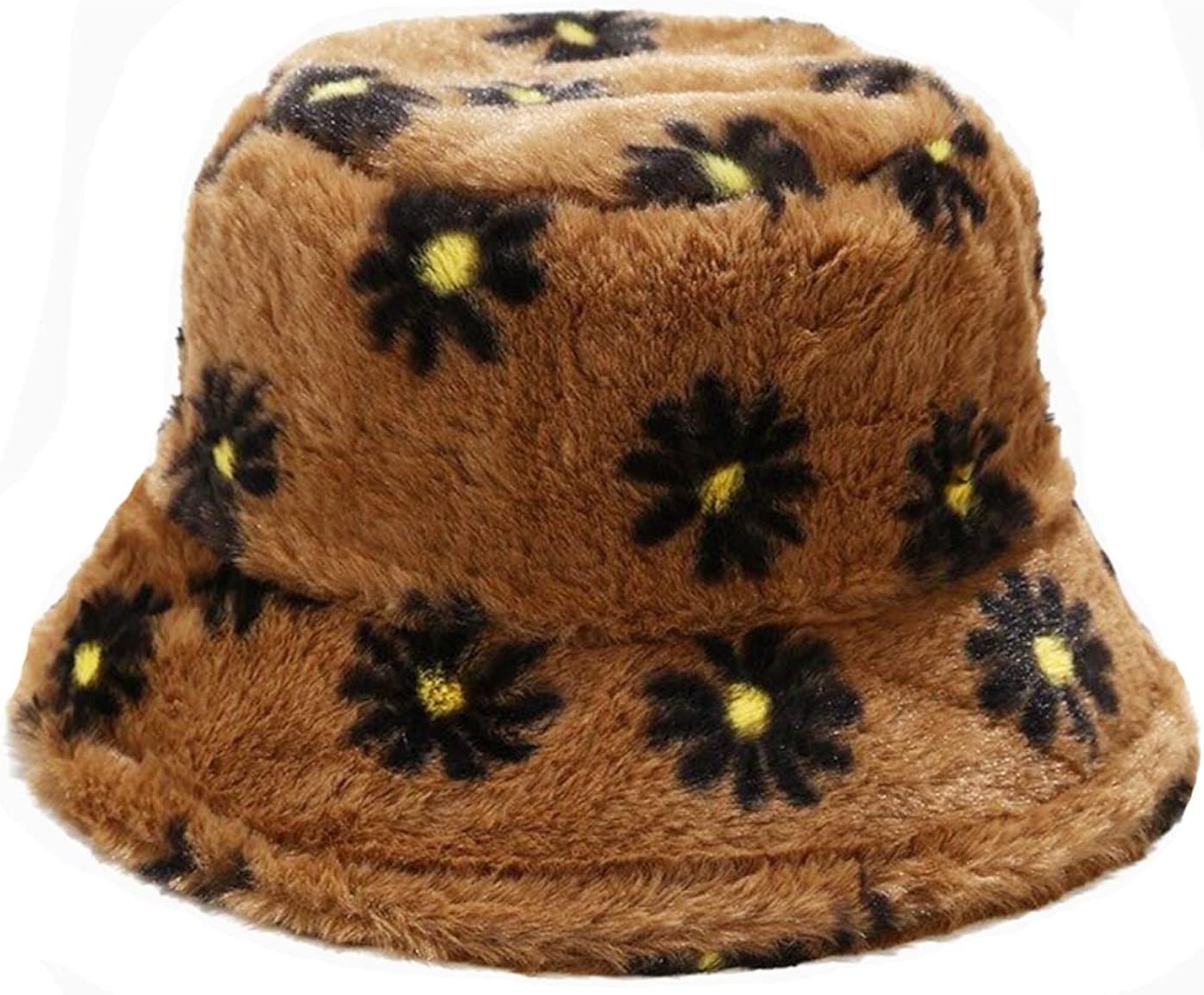 Lina & Lily Winter Pelzmütze Fischerhut - Kunstfell Damen Herren