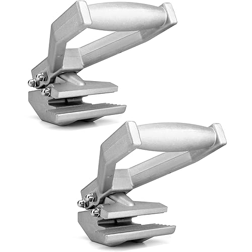 QWORK Carpet Puller Clamp, 2 Pack Carpet Claw Carpet Fitting Tool for Pulling Carpet During Installation or Removal