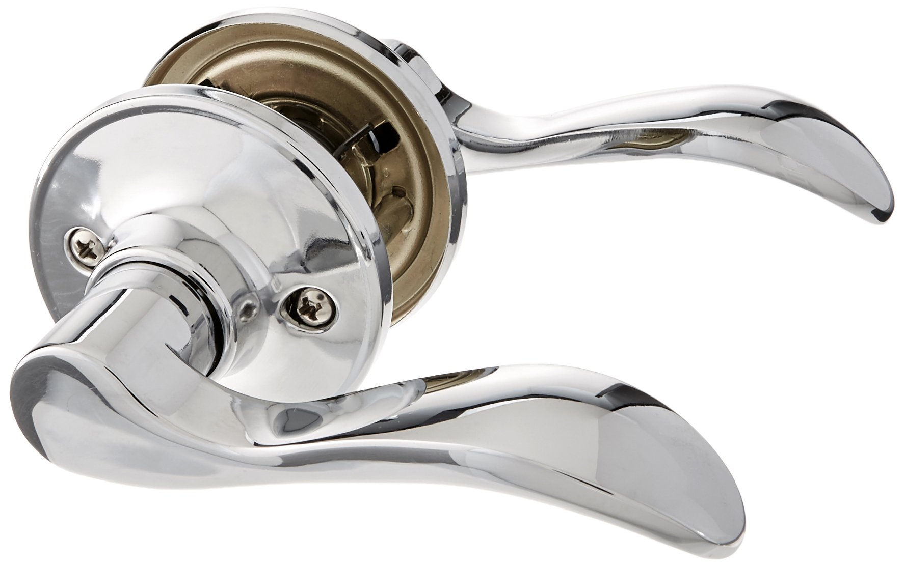 J Series Seville Passage Door Lever Finish: Bright Chrome - Door