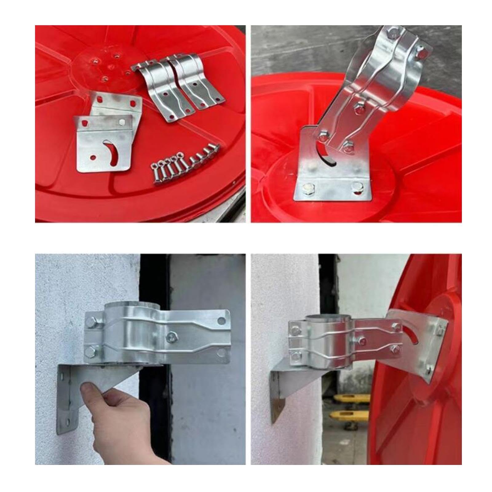 Ailan Miroir de signalisation convexe réglable pour parkings intérieurs et extérieurs - Sécurité accrue - Angle de convexe de 220°, 55 cm intérieur