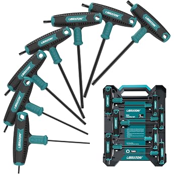 LIBRATON TX10-TX40 T-Handle Torx Wrench Set 7-Piece