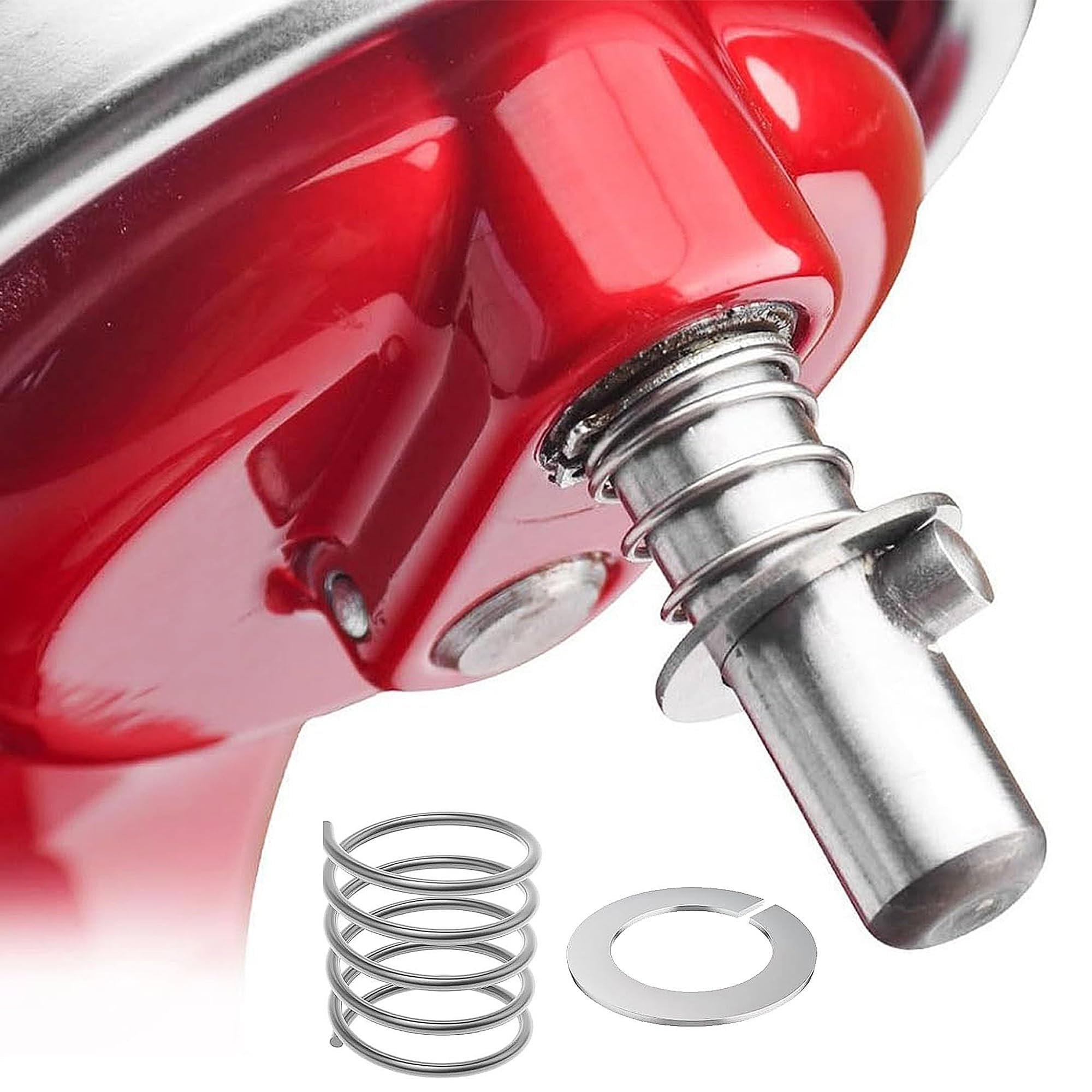 4 sztuki sprężyn i podkładki ze stali nierdzewnej do miksera stojącego Kitchen Aid, akcesoria zamienne, kompatybilne z mikserem stojącym Kitchen Aid 3,5/4/5/6/7/8 Quar