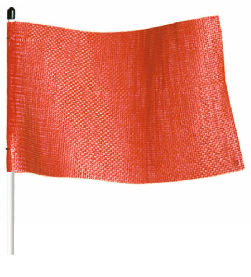 Checkers Industrial Safety Products Flagstaff FSRR7 Safety Flag, Threaded Hex Base, 11-1/2