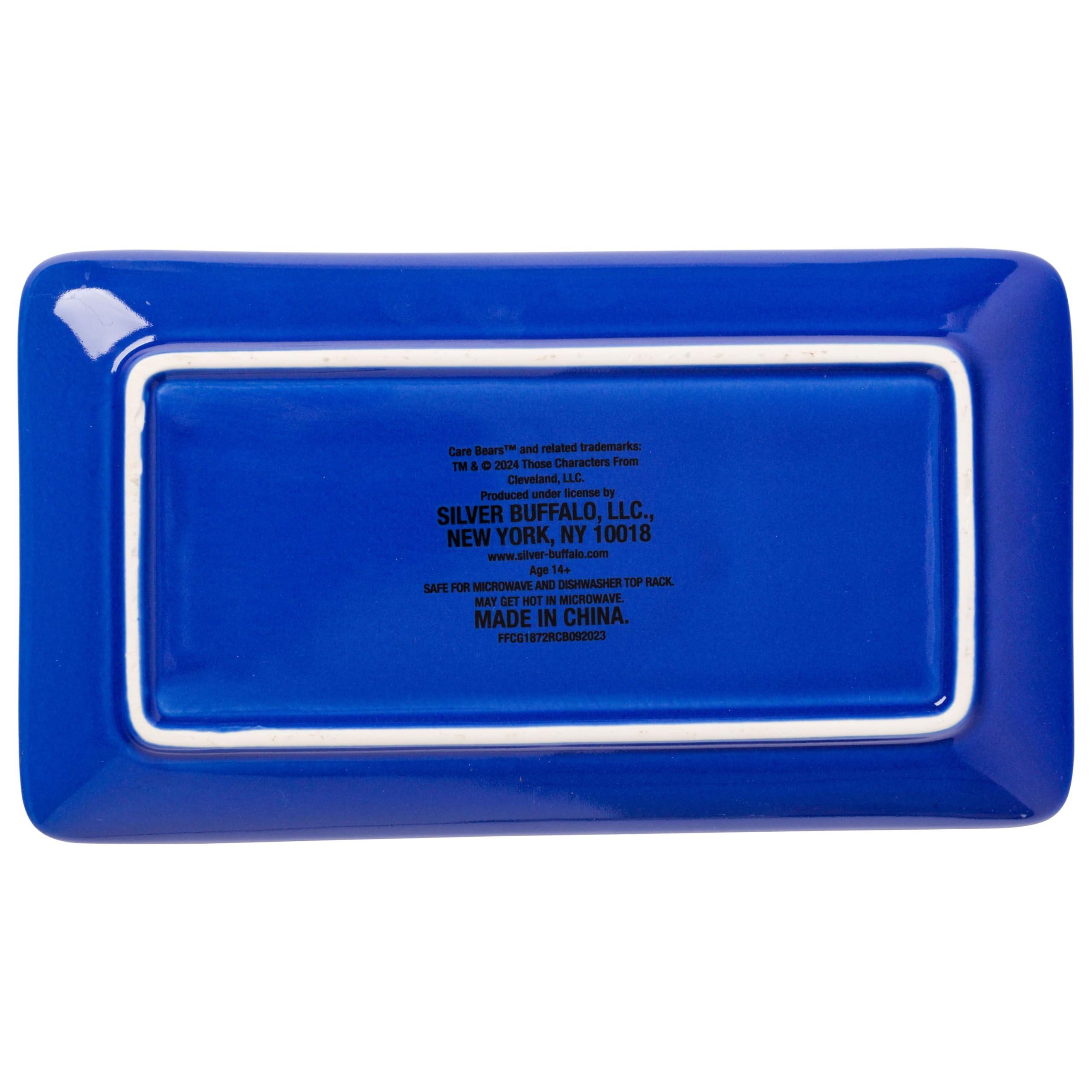 Silver Buffalo Sanrio Kawaii Ceramic Sushi Set with Dipping Sauce Dish and Matching Chopsticks: Care Bears Sushi and Ramen