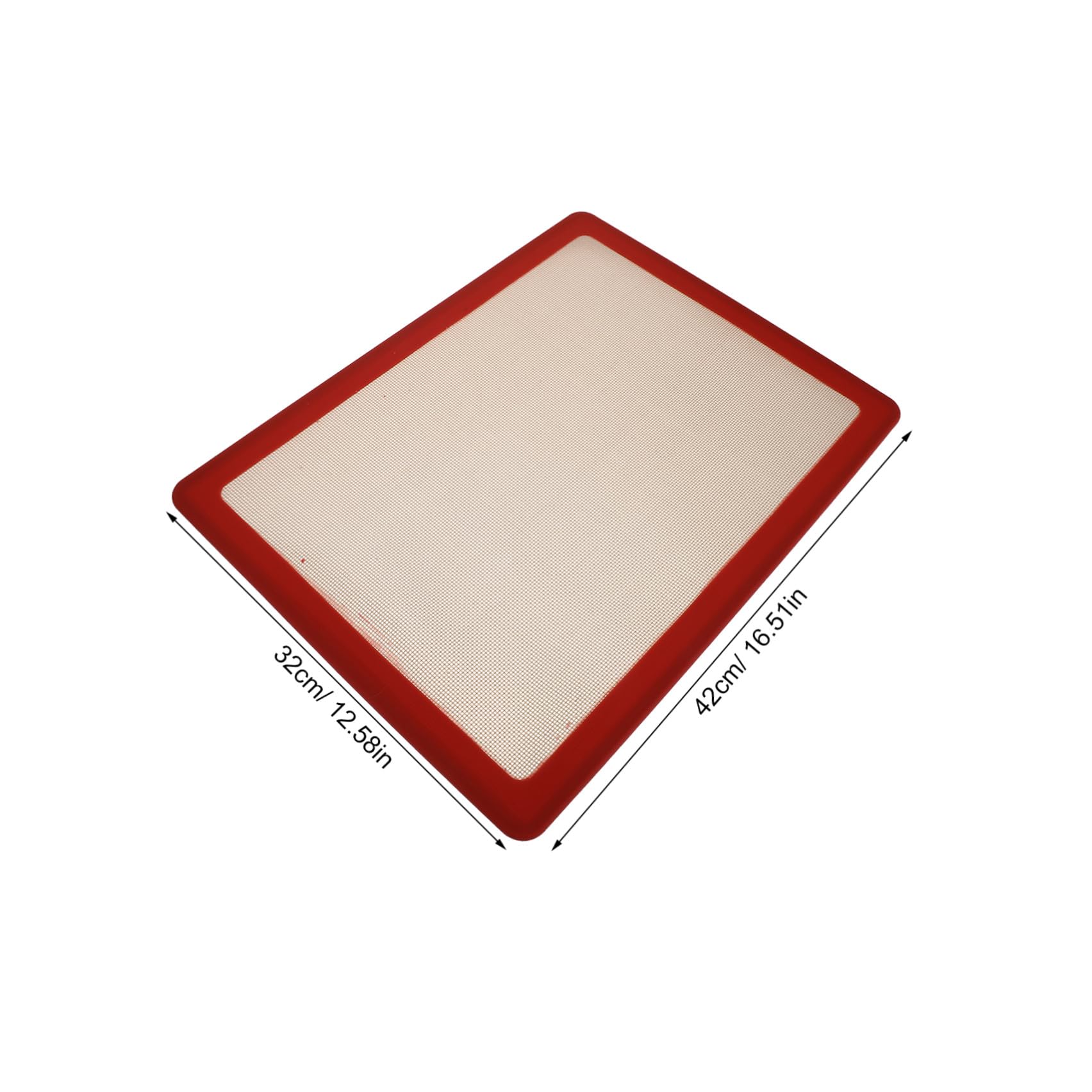 Tappetino in Silicone Rosso per Cottura, Antiaderente e Riutilizzabile