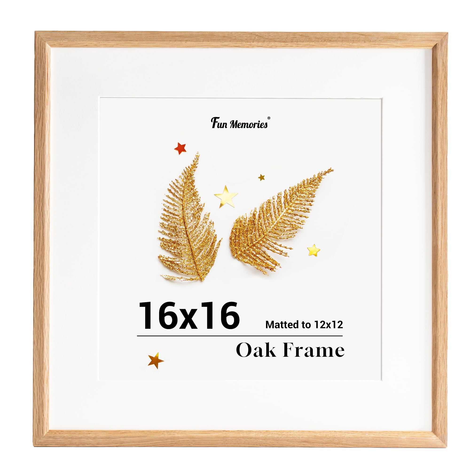 Amazon.com - Fun Memories 16x16 Oak Picture Frame, 16x16 Matted