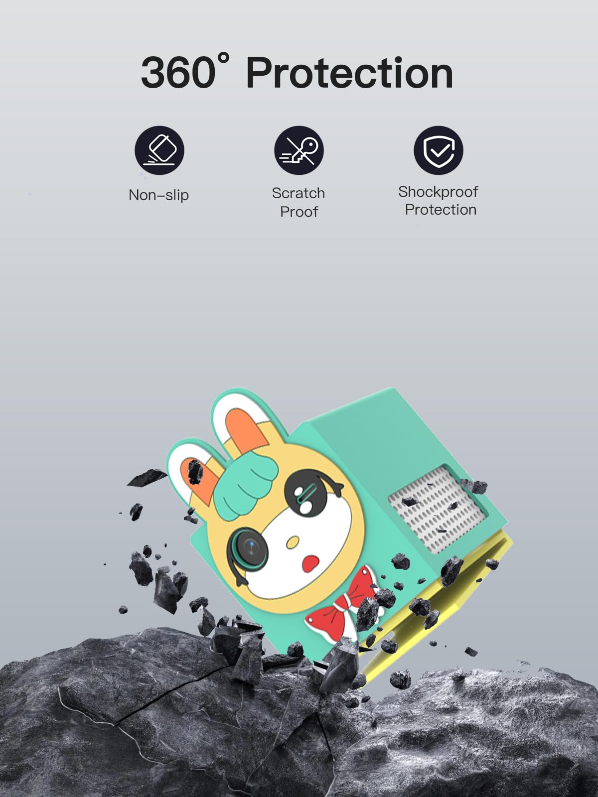 for Nex Playground Game System Silicone Case ?Soft Skin Silicone Case Full Protective Case Cover -Green