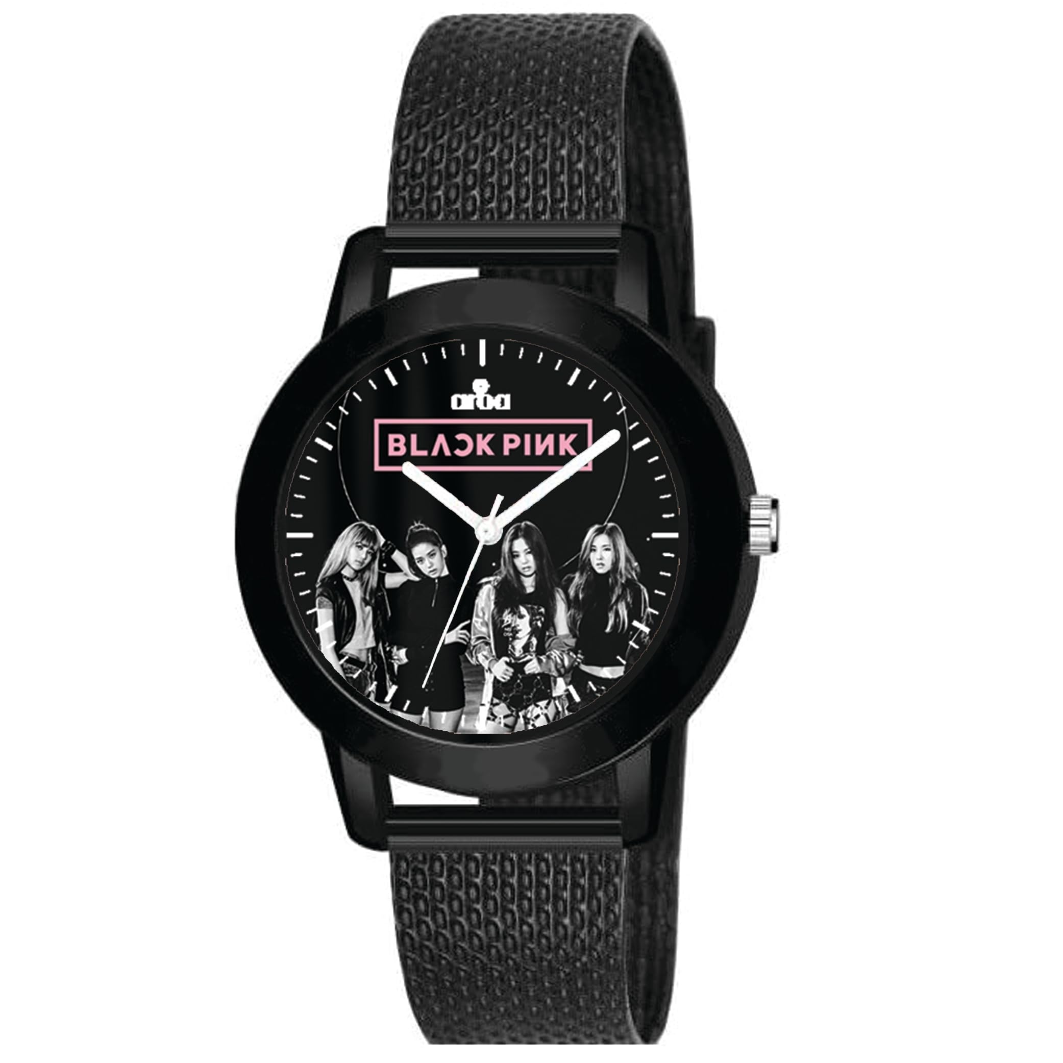 AROA Watch for Womens with Blackpink Members and Logo in Ring Model :794 in Black Metal Type Rubber Analog Watch Black Dial for Women Stylish Watch for Girls (B0C8DNNN3G) Amazon Price History, Amazon Price Tracker
