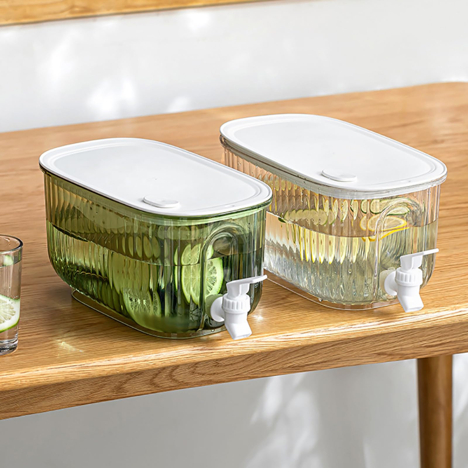 Dispenser Bevande 4L Con Rubinetto - Distributore Plastica Alimentare Per Bibite, Cocktail, Succi