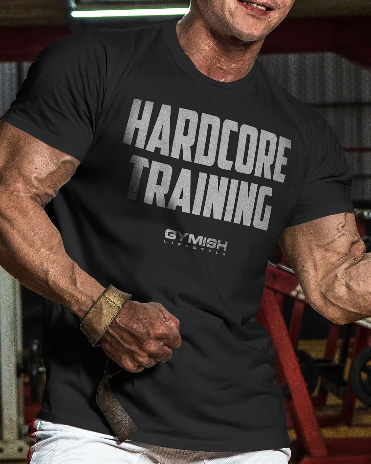 Hardcore Training Workout Shirts for Men Motivational Gym Shirt