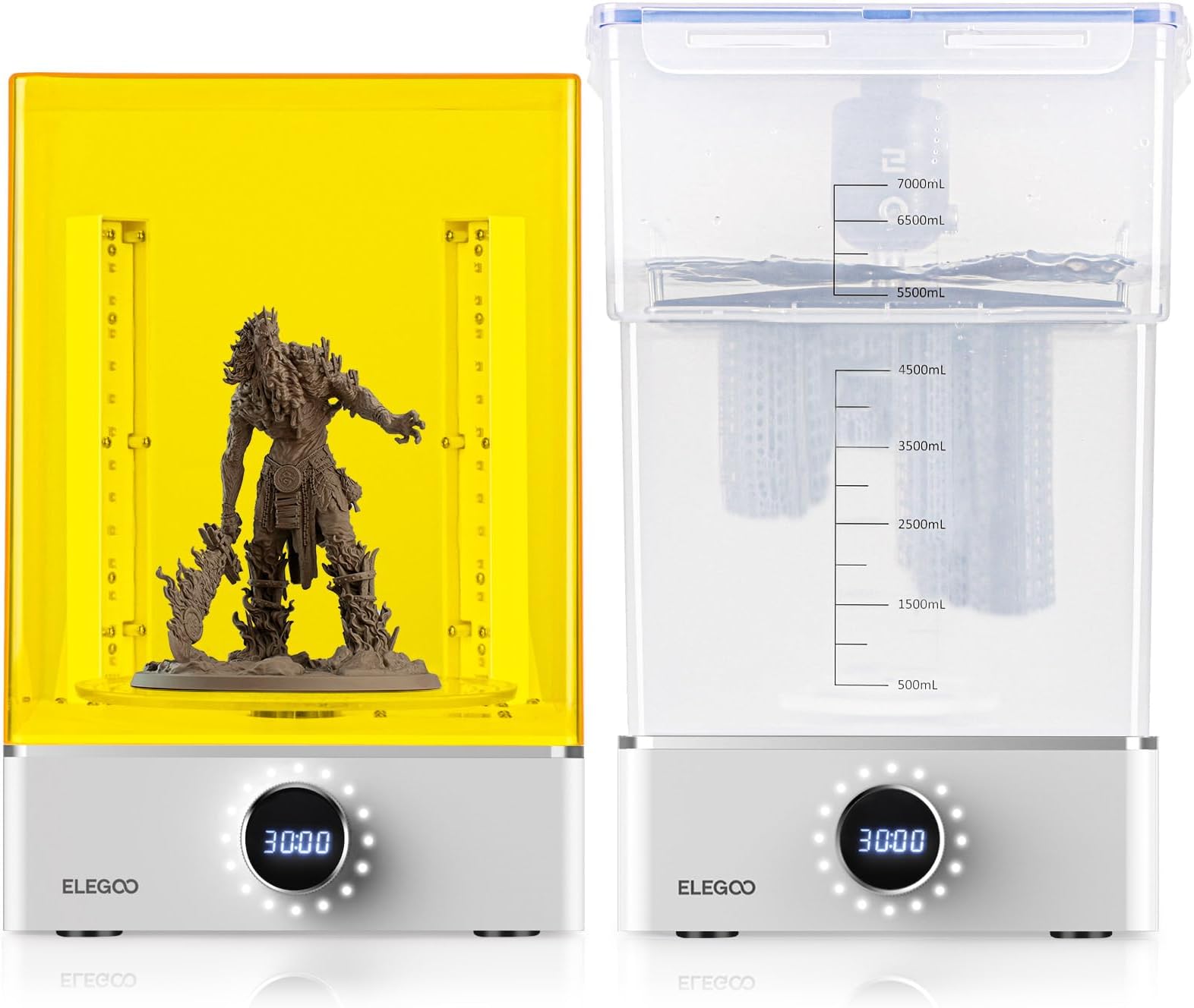 ELEGOO Mercury X Bundle, Wash and Cure Machine for Large Resin 3D Printed Models, Compatible with Saturn, Mars MSLA 3D Printers
