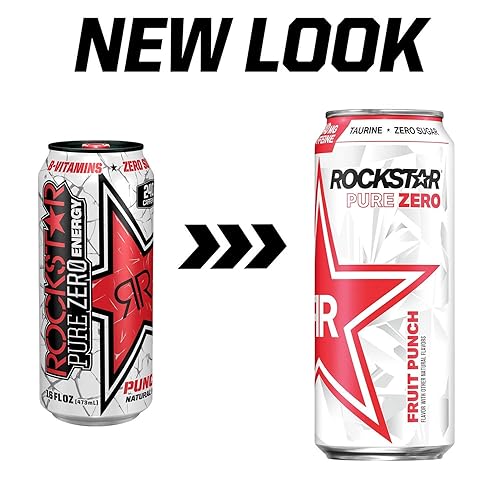 Vista 36 de Rockstar Bebida energética Pure Zero, naranja mandarina, lata de 16 onzas