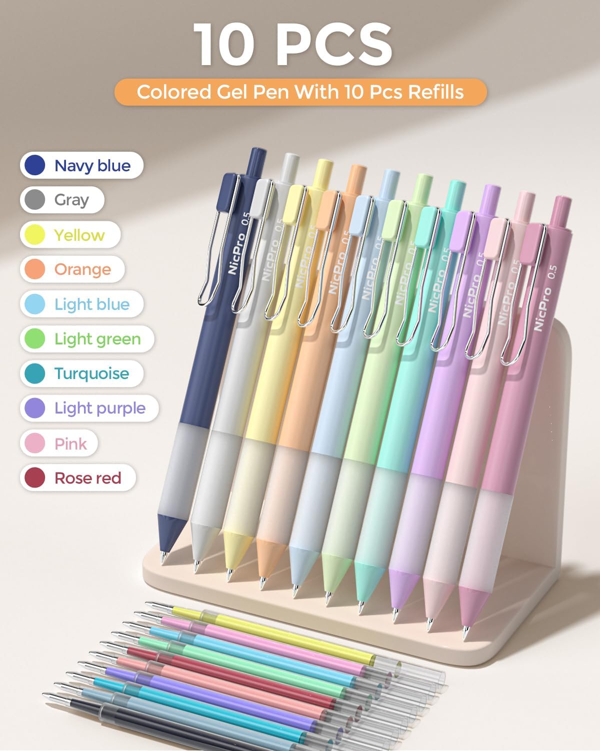 Aesthetic Highlighter and l Pen set with Case, 12 Bible