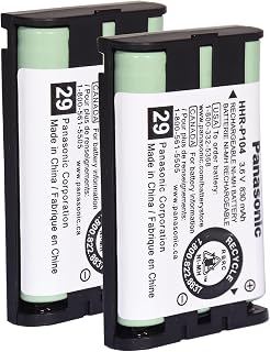 ZU-BATTERY 2 Pack 3.6V 830mAh NIMH AAA Cordless Phone Battery for Panasonic HHR-P104 Replacement Battery