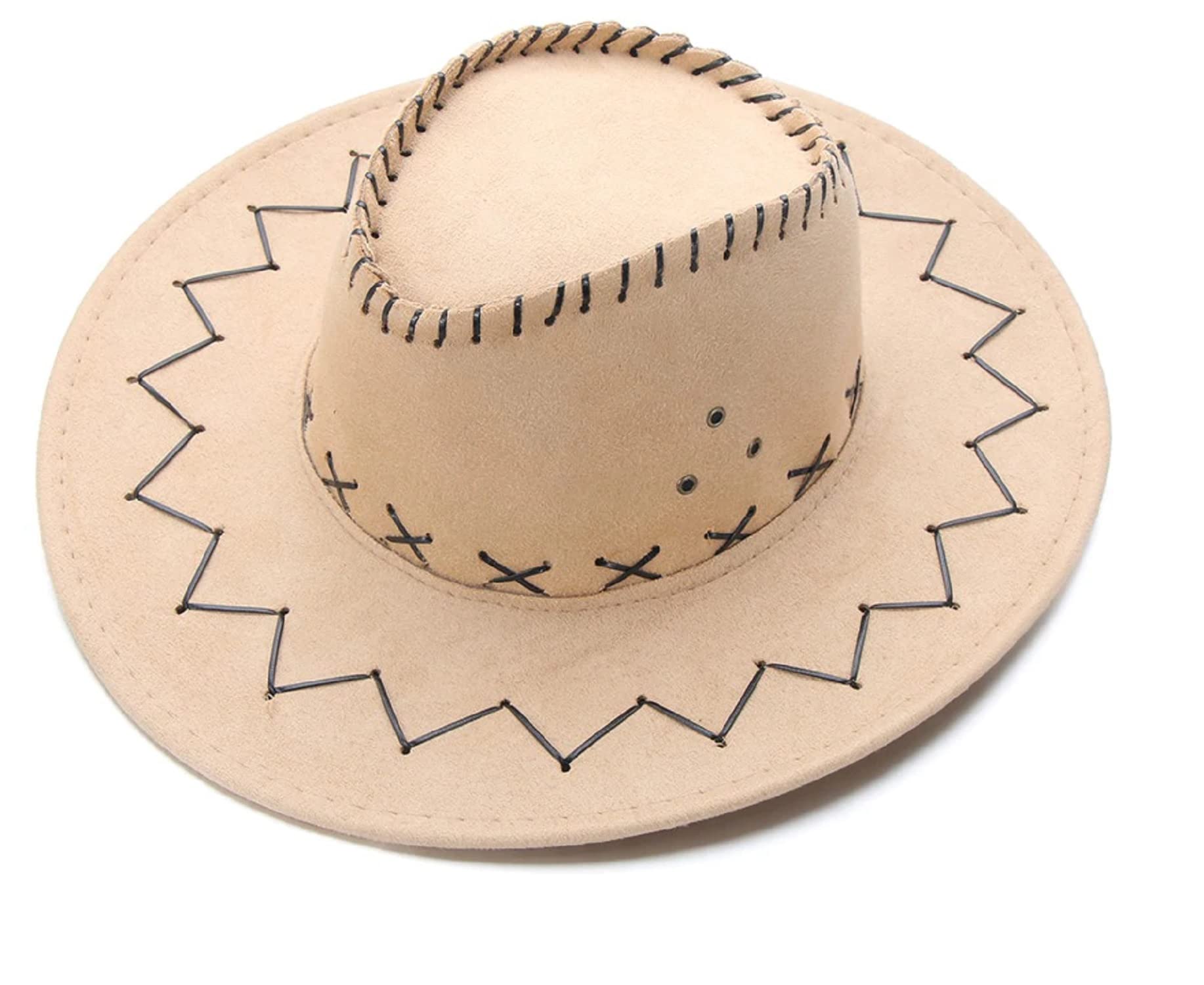 ZachariasMen's Suede Leather Cowboy Hat (Pack of 1)