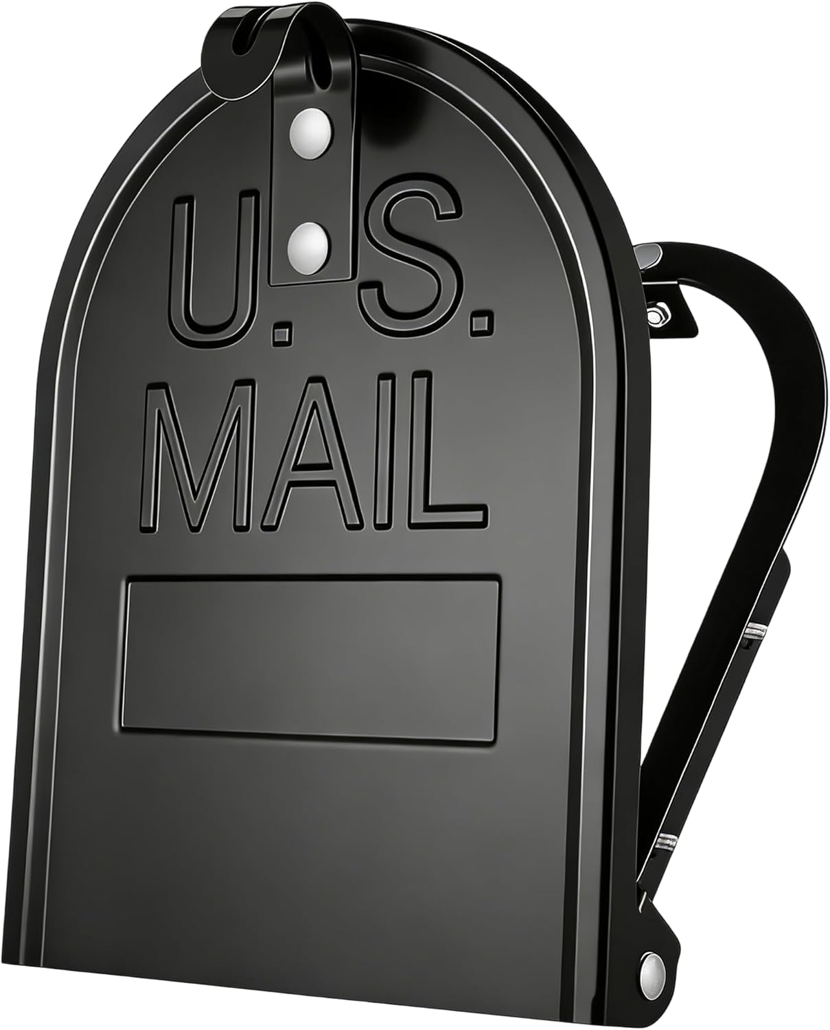 Mailbox Door Replacement 6 1/4 Inch (W) × 8 Inch (H) Brick Embedded Mailboxes – Durable Metal Standard Mail Box Snap-in Insert for Rust-Damaged Mailboxes Postbox Repair and Restoration