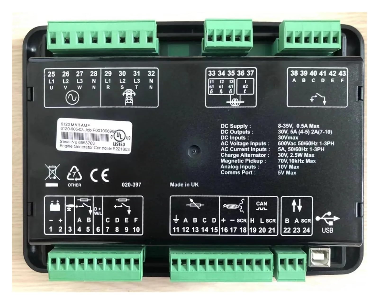 Controlador de generador: DSE6120 MKIII
