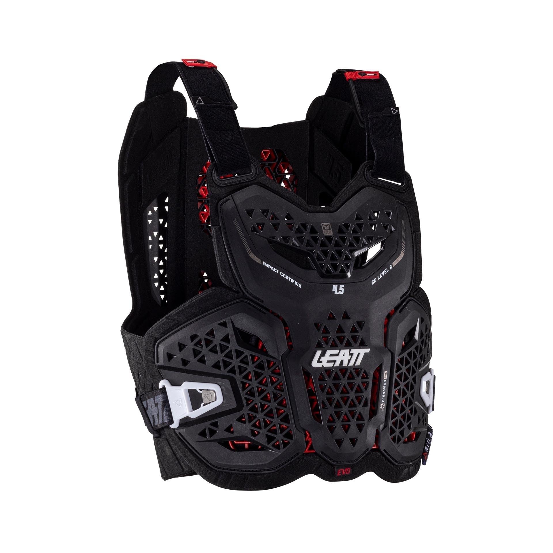 LEATT Pettorina Protector 4.5 Evo - Nero - S/m 160-172cm