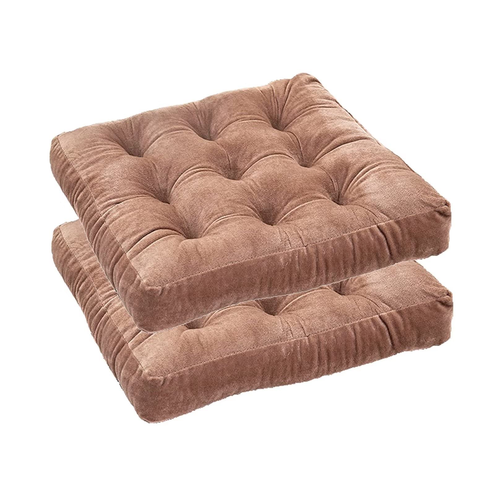 Coussin de chaise lavable fini les assises qui glissent et les taches de repas marron