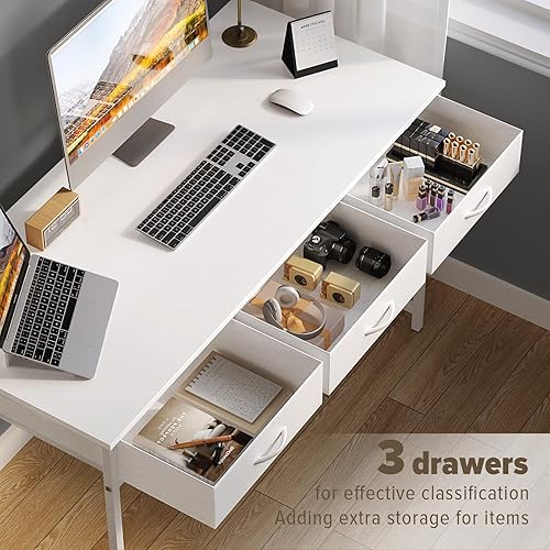 Miniatura 7 de WOHOMO Elevador de monitor y escritorio con cajones