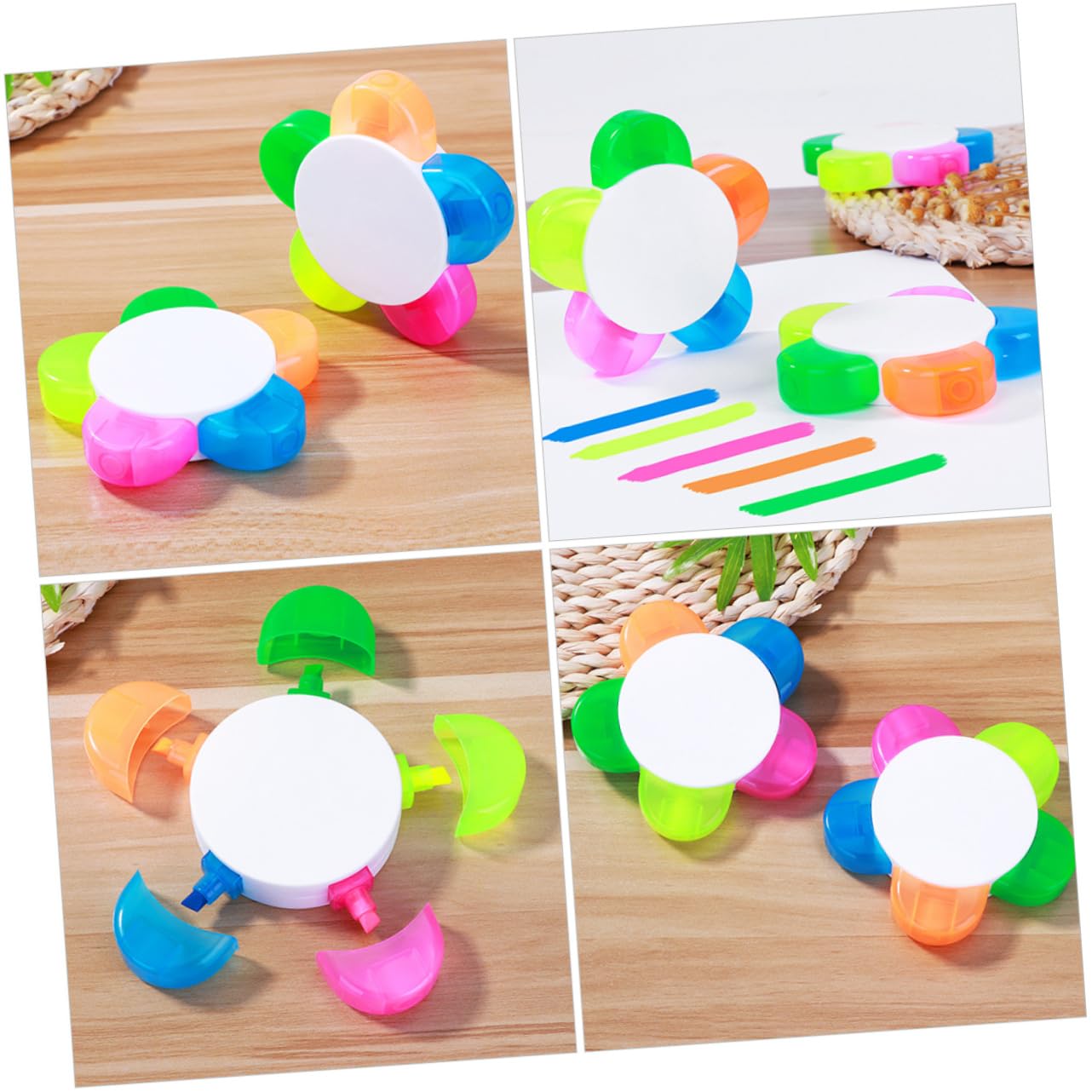 Happyyami 6pezzi Pennarello Fluorescente Per Studenti Evidenziatore Acquerellabili Articoli Per Scrittura