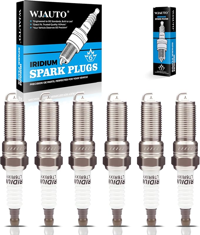 Paquete de 6 bujías Iridium, reemplazo OEM de bujías preinterrumpidas para Ford Edge Explorer F150 Flex Fusion Mustang, Lincoln MKS MKT MKX MKZ, Mazda 6 CX-9 Mercury Sable 3.5L V6 3.7L